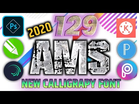 Ams 129 Calligrapy Font Ams Staylish Font || 129 Ams font New Font || Calligrapy font