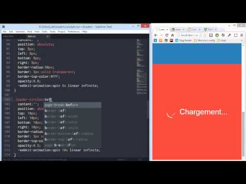 Tutorial HTML ~ Tutoriel HTML   CSS   Créer des loaders animés