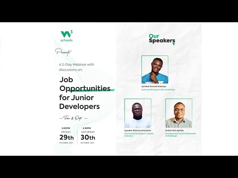 Job Opportunities for Junior Developers - Day 1