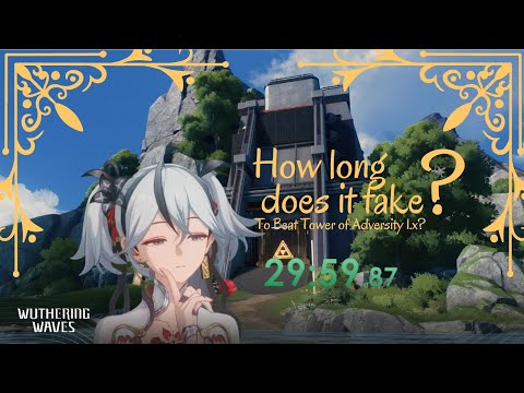 How Long Does It Take to Beat the Tower of Adversity, Version 1.x?