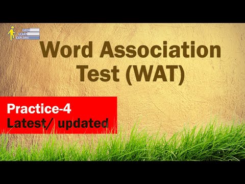 Word Association Test (WAT) | Latest | updated | Live Practice ISSB Test