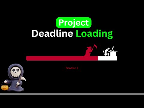 ⏳ Deadline Animated Loading Screen - Dynamic Countdown with SVG Animation