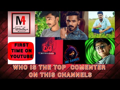 WHO IS THE TOP COMENTER ON M4 TECH UNBOXING DUDE,ROSHEN VLOGS,ME GAMER, BHAVANTH GAMER  & NISHU4TECH