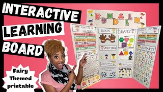 LEARNING BOARDS FOR TODDLERS DIY - The BEST INTERACTIVE Learning Board