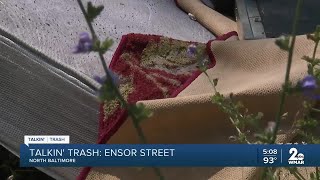 Illegal trash dumping in East Baltimore