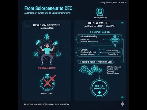 From Solopreneur to CEO: Automating Yourself Out of Operational Growth