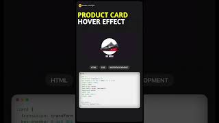 CSS Product Card Hover Effect #shots #shortvideo #html #css