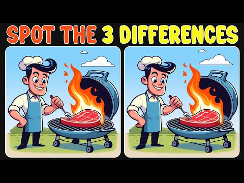 🧩🧠Genius Level Spot The Difference Challenge!《 A Little Difficult 》
