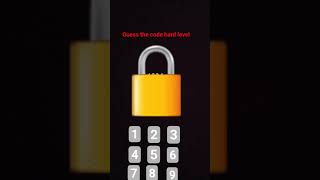 guess the code hard level