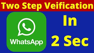 WhatsApp two step verification #Shorts