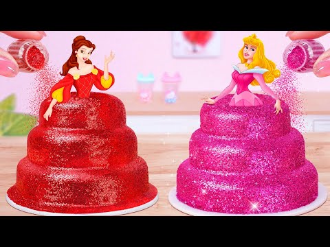 Detailed tutorial on how to make a disney princess pull me up cake