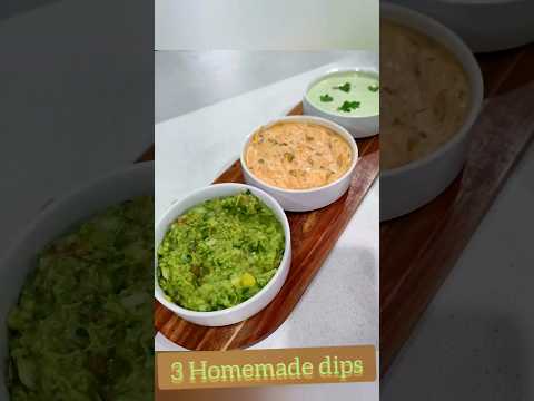 3 Quick homemade dips #yummy #recipe #trending #chef #cooking #gameday #superbowl #jalapeño #mexican