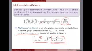 [Chapter 1] #6 Multinomial coefficients