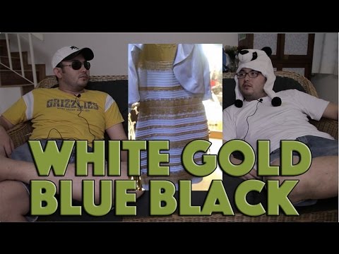White Gold Blue Black Dress