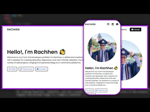 How to create Portfolio using with HTML And CSS | Step by step
