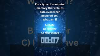 I'm a type of computer memory that retains data even when powered off #shorts #shortsvideo #riddles