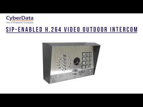 Cyberdata SIP h.264 Video Outdoor Intercom with Keypad