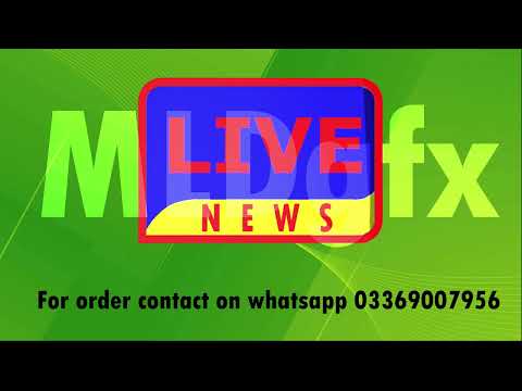LIVE news. 3d news logo animation. 3d logo green screen. news logo green screen. new trending logo.