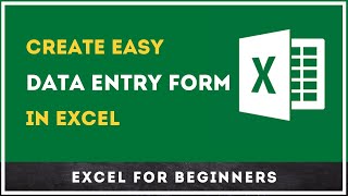 How to Create Easy Data Entry Forms in Excel | Basic Excel Tutorial for Beginners | Deep Excel