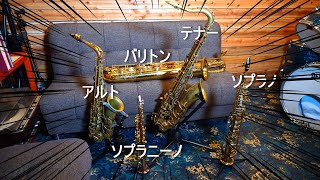 5種類のサックスを紹介します！