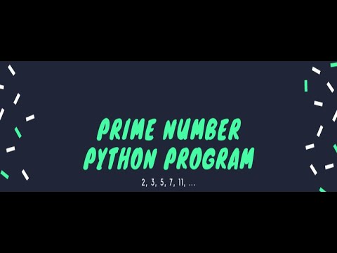 Prime number program using python in tamil