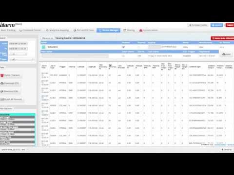 Valarm Tools Web: Sensor Data in Device Manager with CSV Download