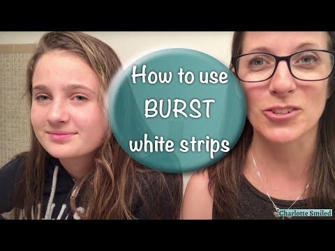 BURST white strips how to and promo code MDGWQW