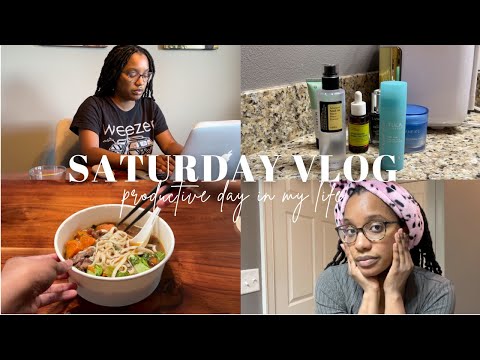 PRODUCTIVE SATURDAY VLOG | Budgeting, treating myself, bedtime skincare