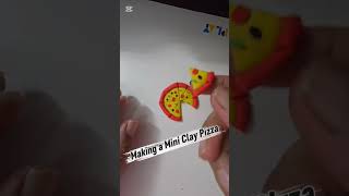 This pizza won’t melt, but hearts might🍕#ClayFun #MiniChef #ClayPizza #MiniatureCooking#CreativeMoms