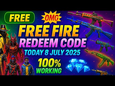 Free Fire Redeem Code Today July 2025 🔥 100% Working | Get Free Diamonds & Skins