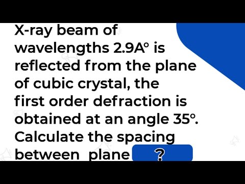 X-ray beam of wavelengths 2.9A° is reflected from the plane of cubic is obtained at an angle 35°