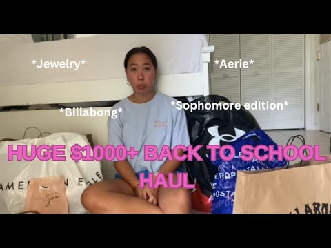 HUGE $1000+ BACK TO SCHOOL HAUL *SOPHOMORE YEAR*