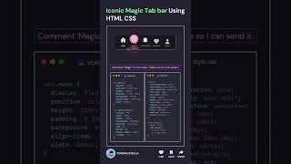 #MagicTab #CSSAnimation #FrontendDesign #WebDevShorts #IconTabs #HTMLCSS #CodeWithMalik #fyp