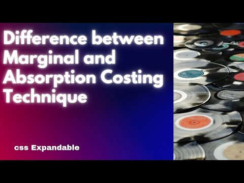 Difference between Marginal and Absorption Costing Technique #css_Accountancy