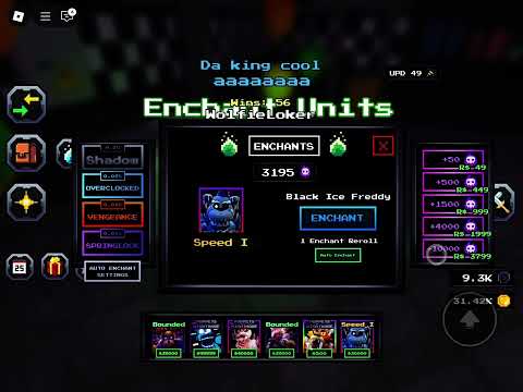 Spending 503 trying to get over clocked on my black ice Freddy ( fnaf td )