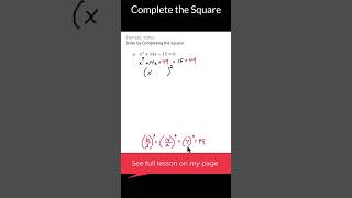 Complete the Square