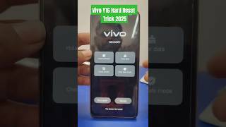 Vivo Y16 Hard Reset  | Vivo y16 screen lock kaise tode 2025#shortsfeed #tech #factoryreset #vivo
