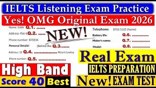 IELTS LISTENING PRACTICE TEST 2026 WITH ANSWERS | 10.01.2026