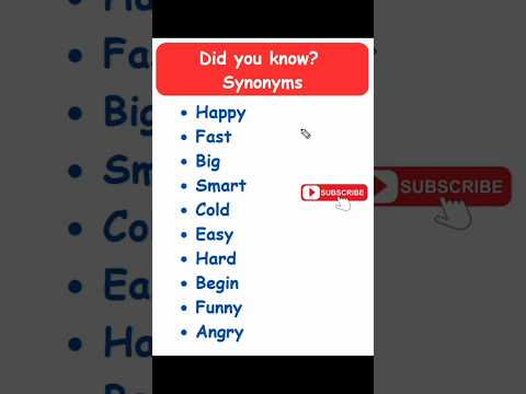 Did you know? Synonyms!  #logifunda #synonyms