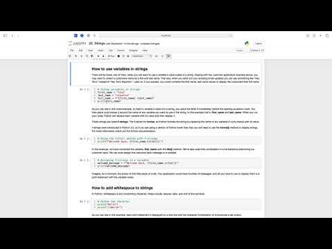 Python Code Along: How to work with strings in Python