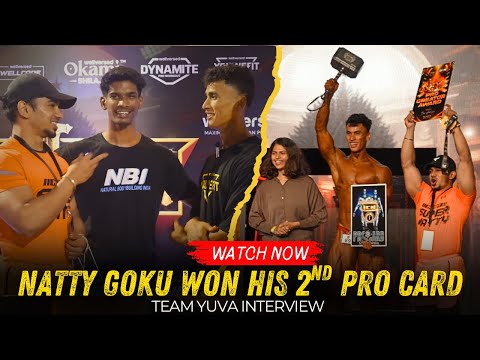 Natty Goku 🔥won Bodybuilding Pro card 🏆| ICN MUMBAI 2025 🏆✨| Team Yuva Interview💪❤️