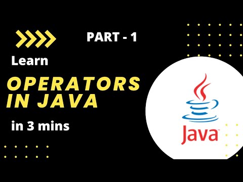 Operators in java | ARITHMETIC OPERATORS in 3 mins