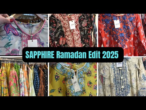 Sapphire Ramadan Edit Latest Lawn Collection | Sapphire New Arrivals | March 2025