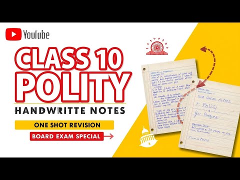 Class 10 Polity Complete Syllabus in One Video | Quick Revision for Board Exam | Polity Class 10th 