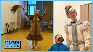 Kids give me a Traditional Greeting Ceremony in Yakutsk, Russia