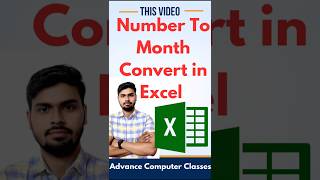 Number  to months convert in Excel #excellearning #trending #trending #exceltricks #exceltip