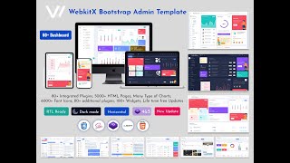 Most Useful Bootstrap Admin Dashboard – WebkitX Admin Template