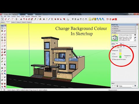 Change Background Colour In Sketchup || Tutorial On How To Change Background In Sketchup Pro