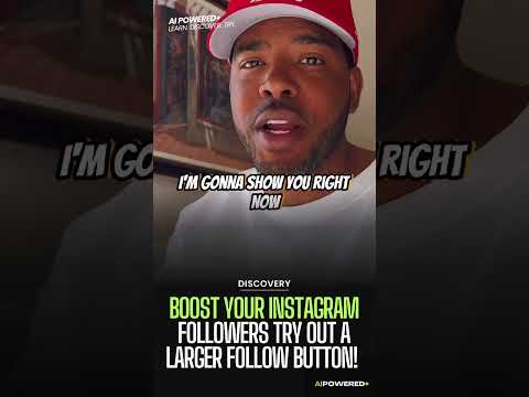 A bigger Follow button = Faster and easier clicks = MORE followers on your account! 📈💪