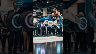 Future Robots Hover Bike Demo Shocks the Expo Watch It Glide Effortlessly